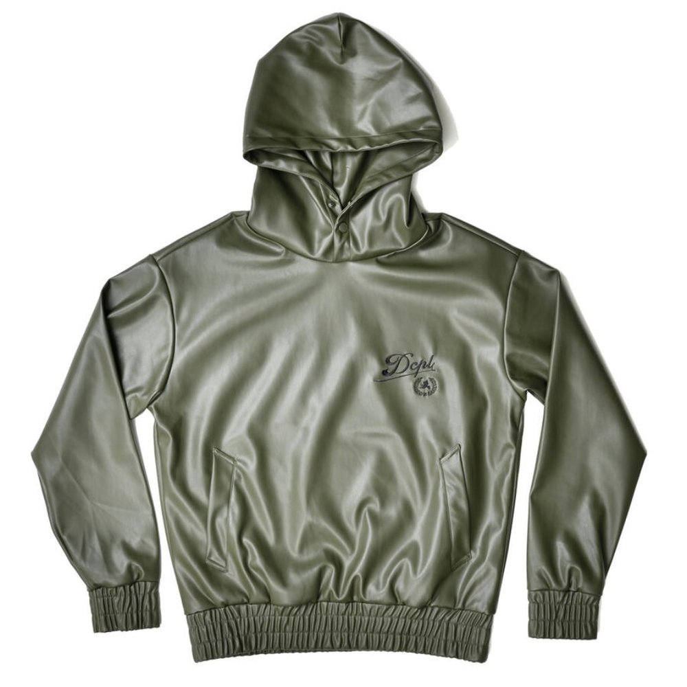 dcpl leather hoodie